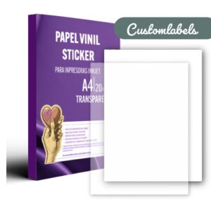 Vinilo Adhesivo Sticker Transparente Imprimible