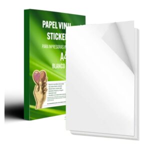 Vinilo Adhesivo Sticker Blanco Brilloso Imprimible